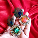 Morpankh Round Patch Plated Brooches Pin Pack, Brooch Pin Set For Men/Women/Kids Birthday and Event, Festivals, Wedding, Return Gift